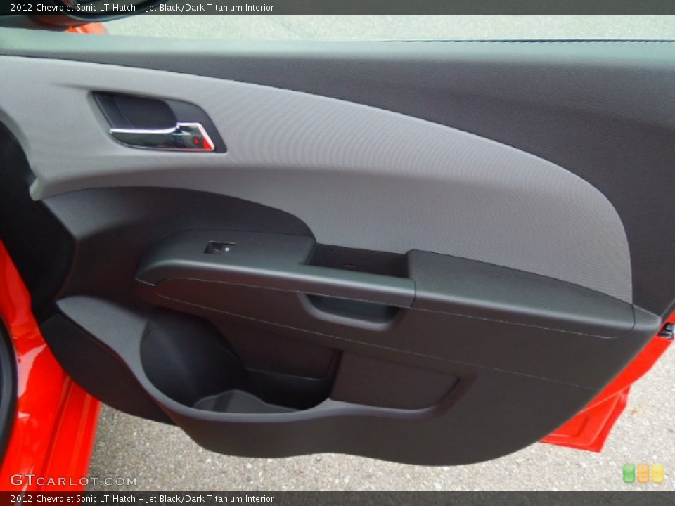 Jet Black/Dark Titanium Interior Door Panel for the 2012 Chevrolet Sonic LT Hatch #69720897