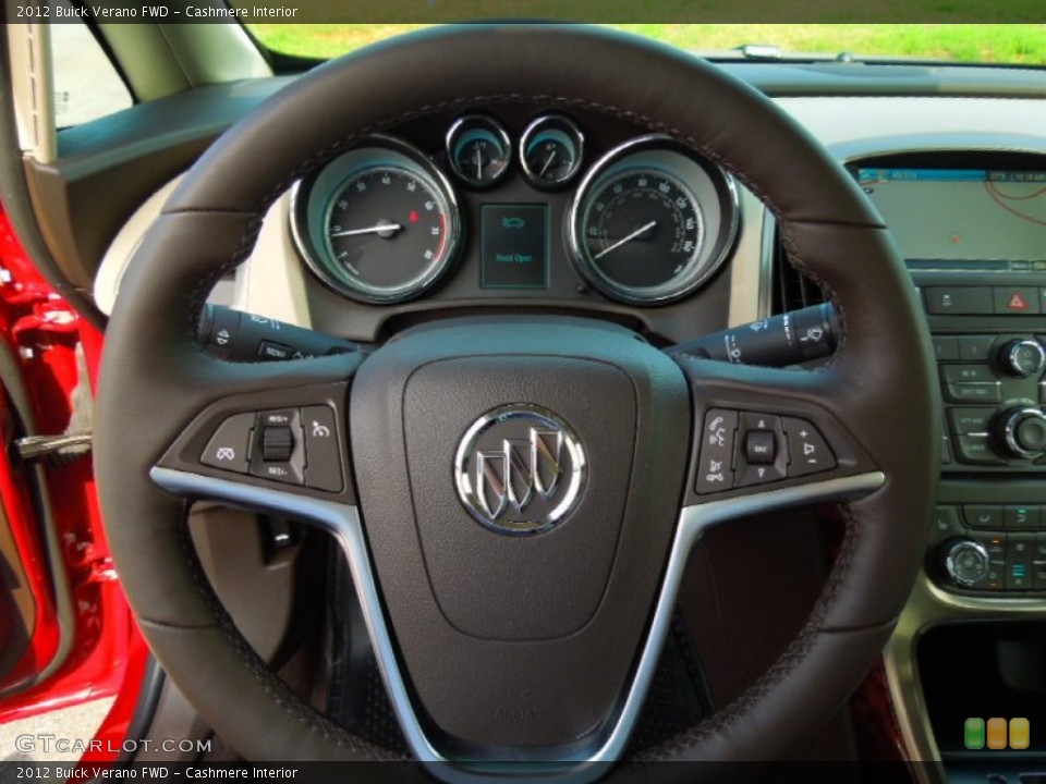 Cashmere Interior Steering Wheel for the 2012 Buick Verano FWD #69721029