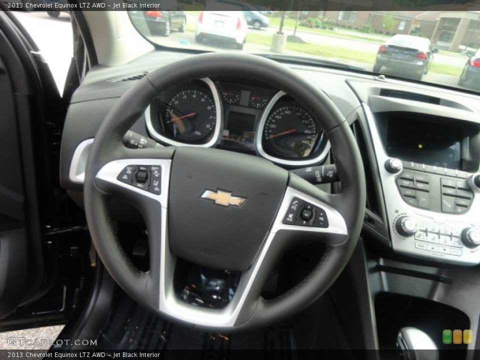 Jet Black Interior Steering Wheel for the 2013 Chevrolet Equinox LTZ AWD #69721680