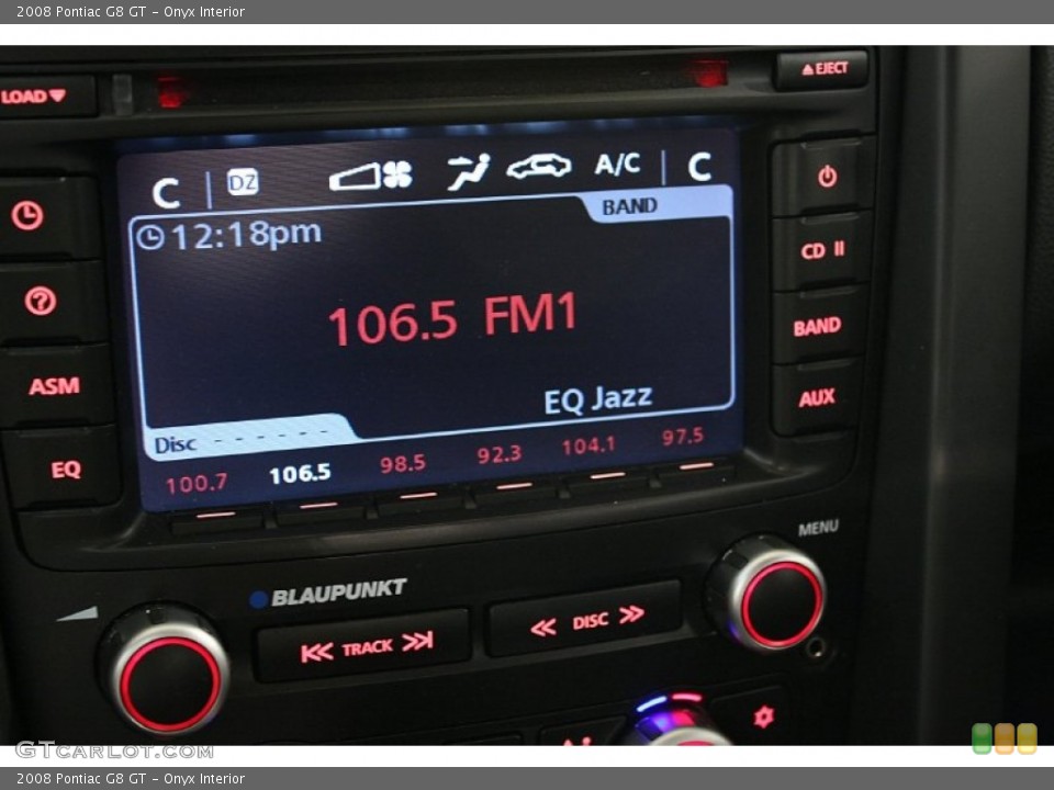 Onyx Interior Audio System for the 2008 Pontiac G8 GT #69721908