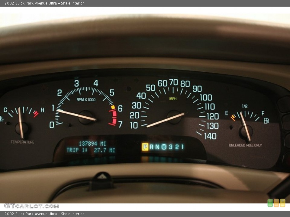 Shale Interior Gauges for the 2002 Buick Park Avenue Ultra #69722025