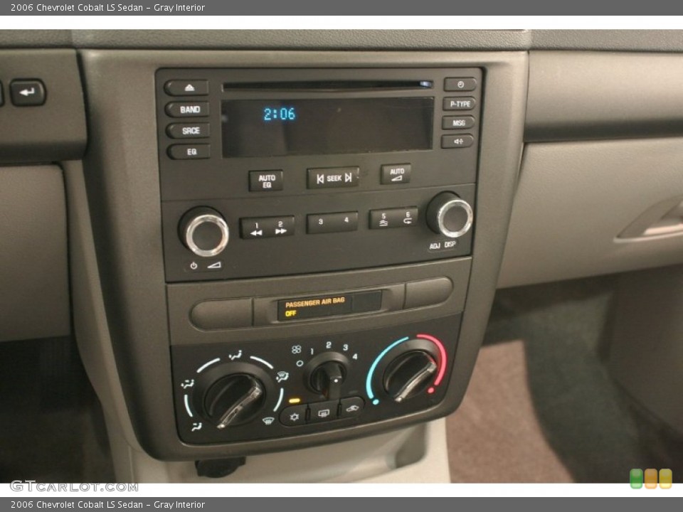 Gray Interior Controls for the 2006 Chevrolet Cobalt LS Sedan #69722340