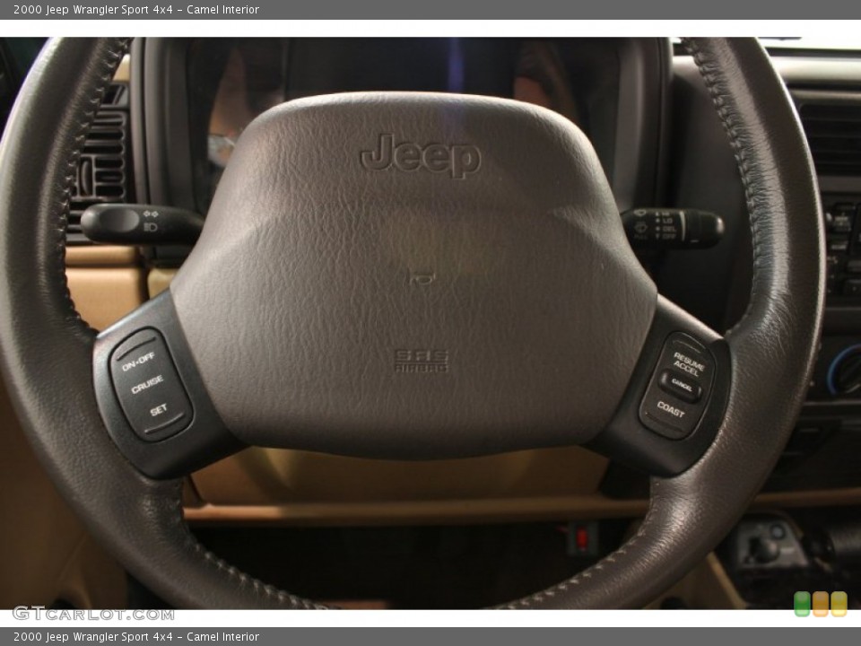 Camel Interior Steering Wheel for the 2000 Jeep Wrangler Sport 4x4 #69722388
