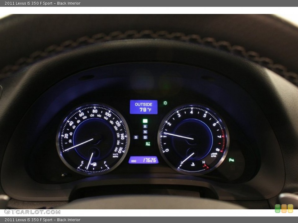 Black Interior Gauges for the 2011 Lexus IS 350 F Sport #69722451