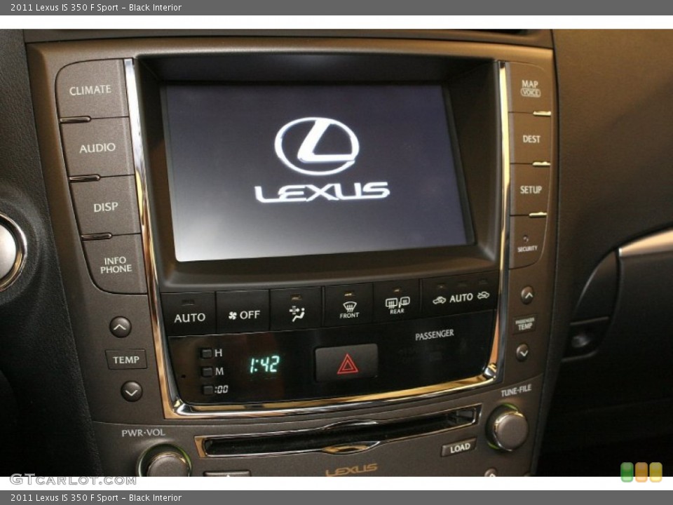 Black Interior Controls for the 2011 Lexus IS 350 F Sport #69722463