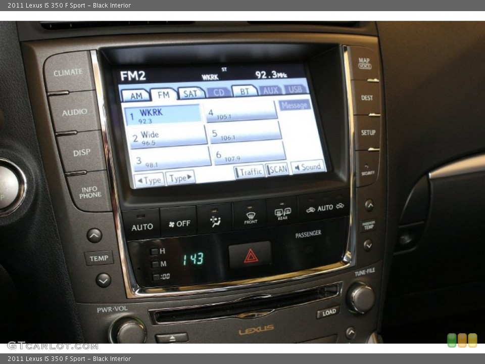 Black Interior Audio System for the 2011 Lexus IS 350 F Sport #69722472