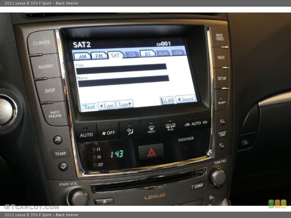 Black Interior Audio System for the 2011 Lexus IS 350 F Sport #69722475