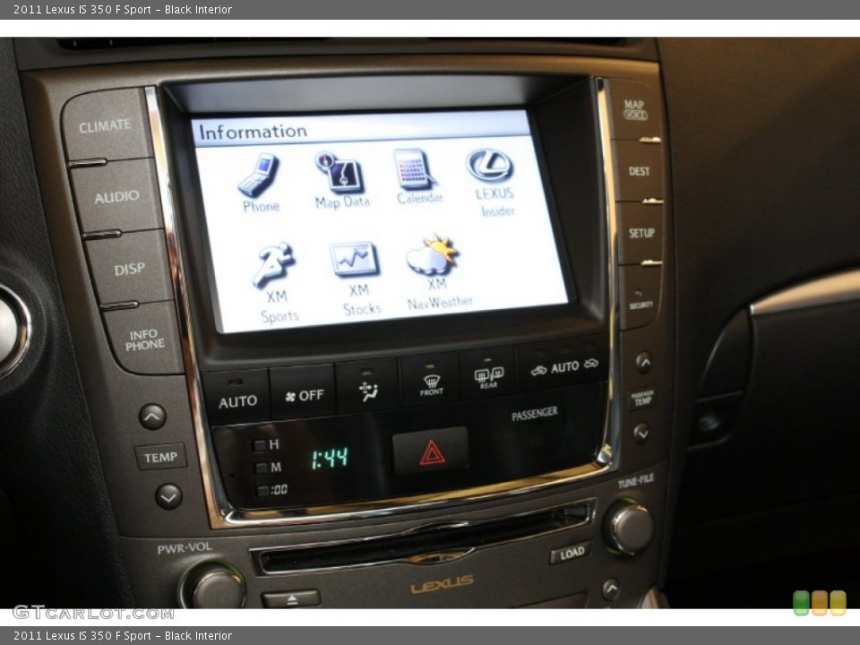 Black Interior Controls for the 2011 Lexus IS 350 F Sport #69722484