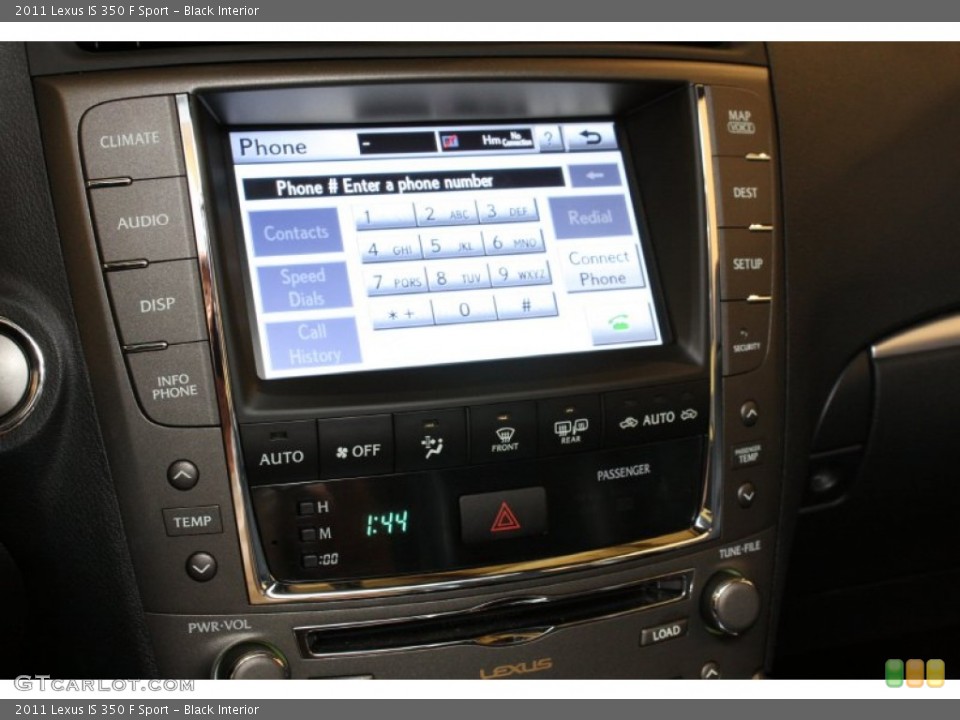 Black Interior Controls for the 2011 Lexus IS 350 F Sport #69722487