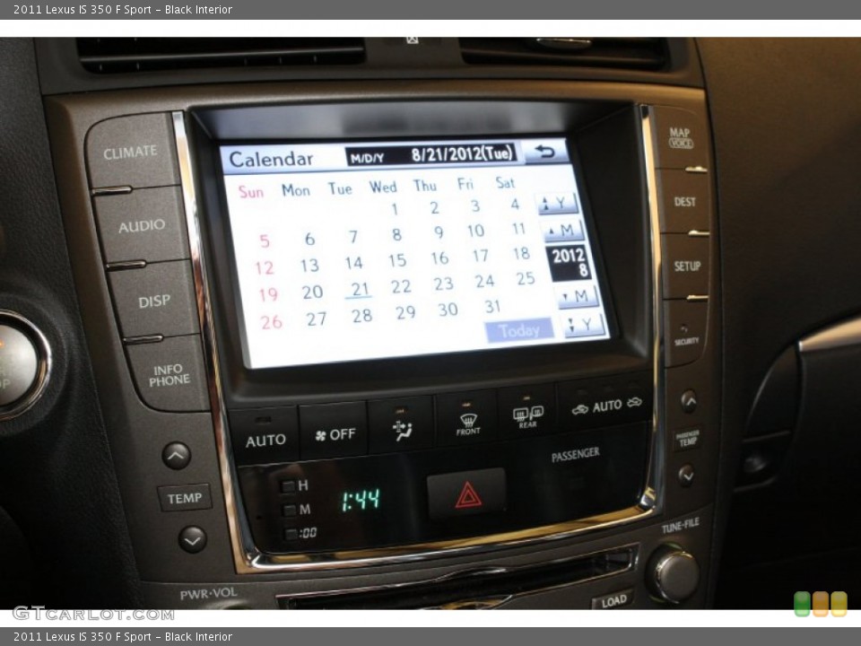 Black Interior Controls for the 2011 Lexus IS 350 F Sport #69722490