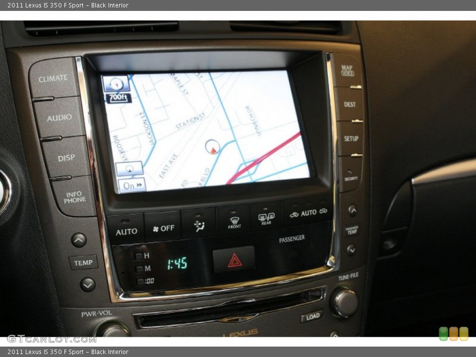 Black Interior Navigation for the 2011 Lexus IS 350 F Sport #69722496