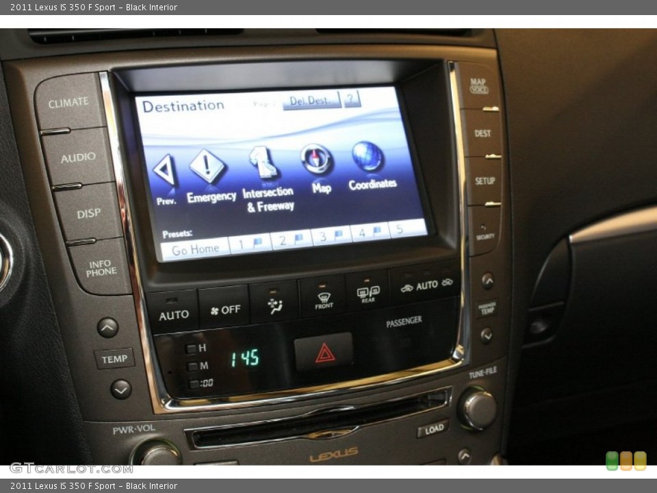 Black Interior Controls for the 2011 Lexus IS 350 F Sport #69722502
