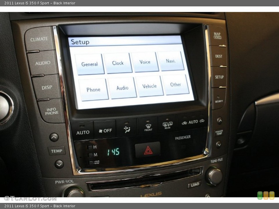 Black Interior Controls for the 2011 Lexus IS 350 F Sport #69722505