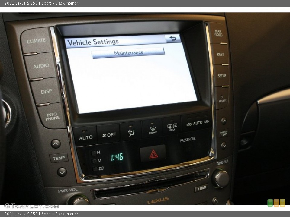 Black Interior Controls for the 2011 Lexus IS 350 F Sport #69722526