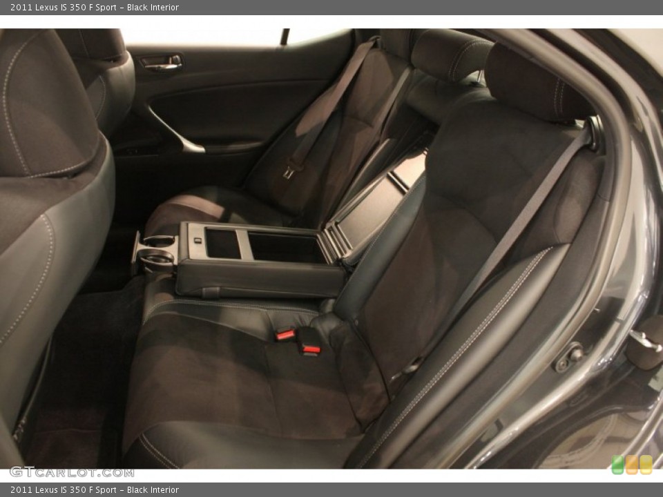 Black Interior Rear Seat for the 2011 Lexus IS 350 F Sport #69722556