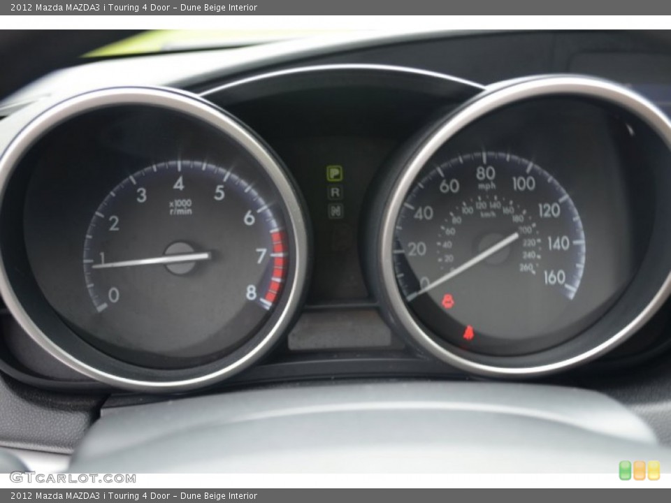 Dune Beige Interior Gauges for the 2012 Mazda MAZDA3 i Touring 4 Door #69722640