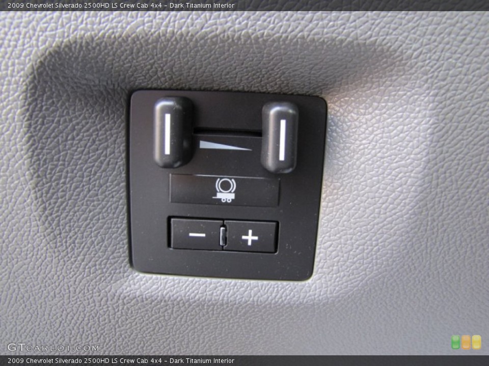 Dark Titanium Interior Controls for the 2009 Chevrolet Silverado 2500HD LS Crew Cab 4x4 #69725022