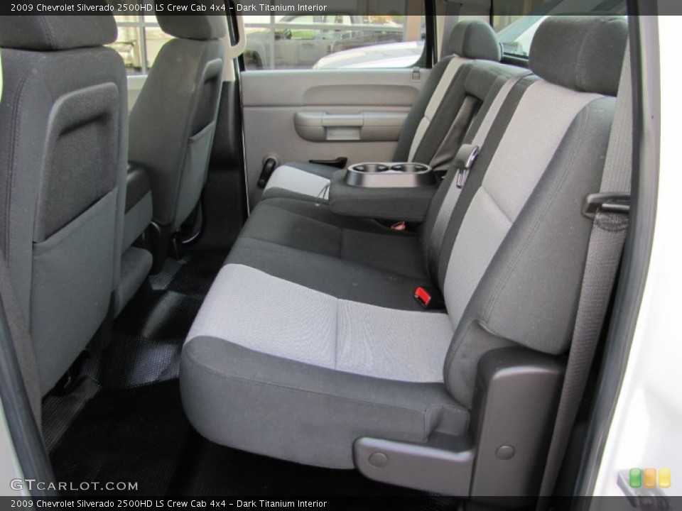 Dark Titanium Interior Rear Seat for the 2009 Chevrolet Silverado 2500HD LS Crew Cab 4x4 #69725049