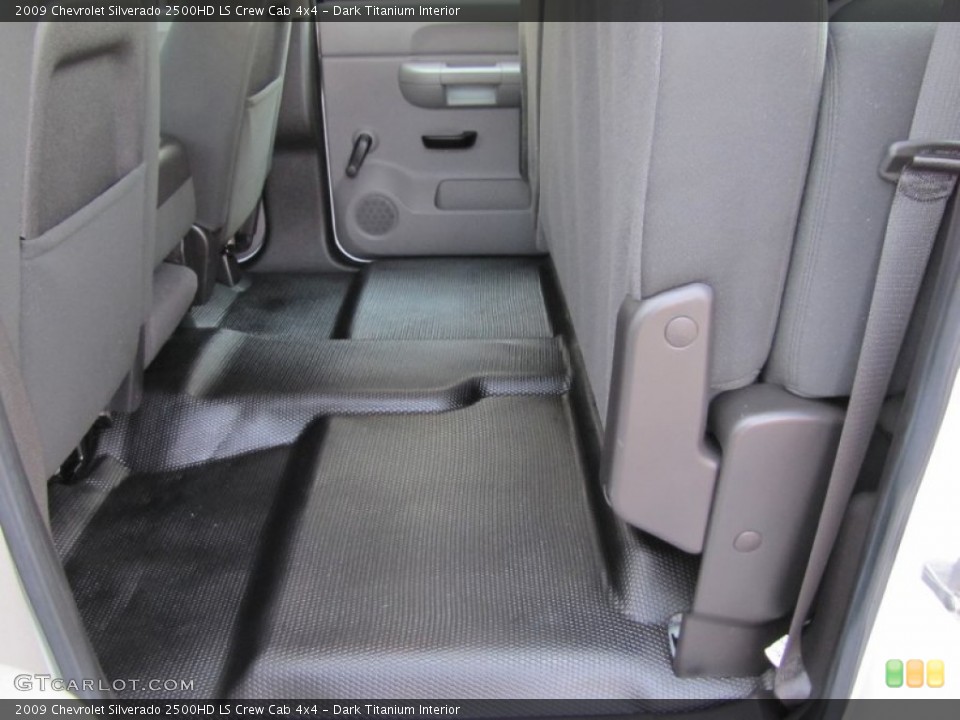 Dark Titanium Interior Rear Seat for the 2009 Chevrolet Silverado 2500HD LS Crew Cab 4x4 #69725055