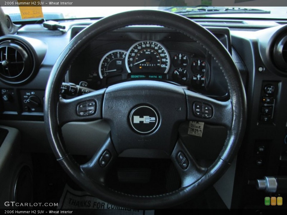 Wheat Interior Steering Wheel for the 2006 Hummer H2 SUV #69725412