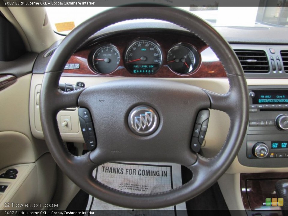 Cocoa/Cashmere Interior Steering Wheel for the 2007 Buick Lucerne CXL #69725709