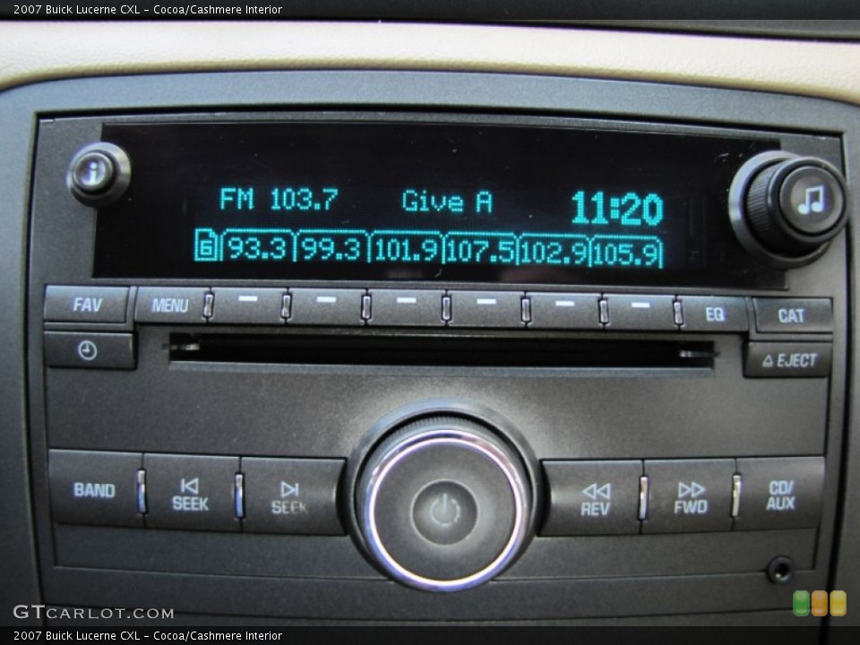 Cocoa/Cashmere Interior Audio System for the 2007 Buick Lucerne CXL #69725736