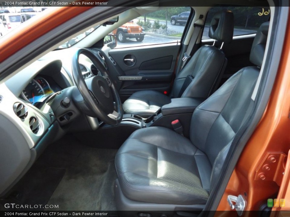 Dark Pewter Interior Front Seat for the 2004 Pontiac Grand Prix GTP Sedan #69729790