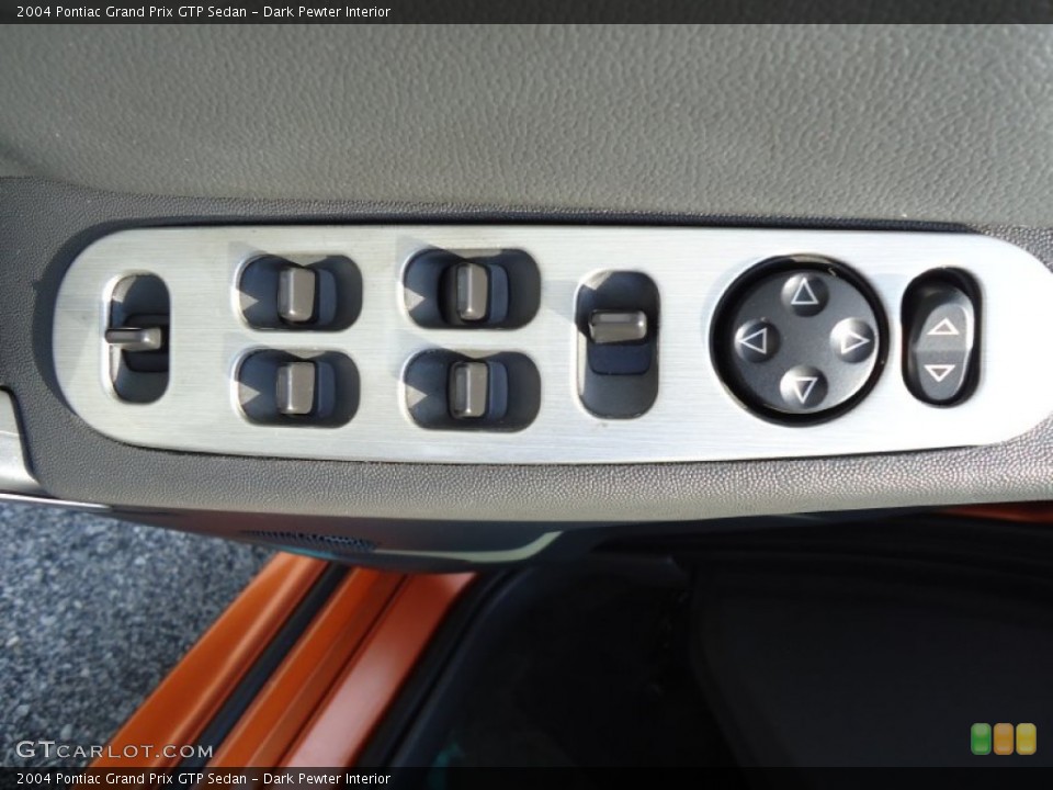 Dark Pewter Interior Controls for the 2004 Pontiac Grand Prix GTP Sedan #69729808
