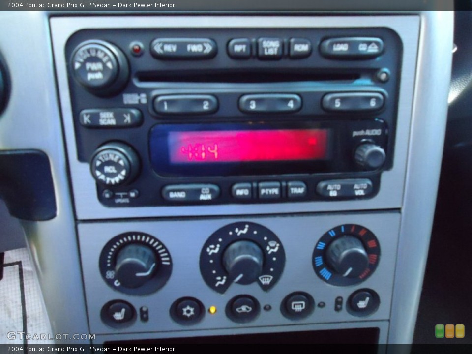 Dark Pewter Interior Audio System for the 2004 Pontiac Grand Prix GTP Sedan #69729883