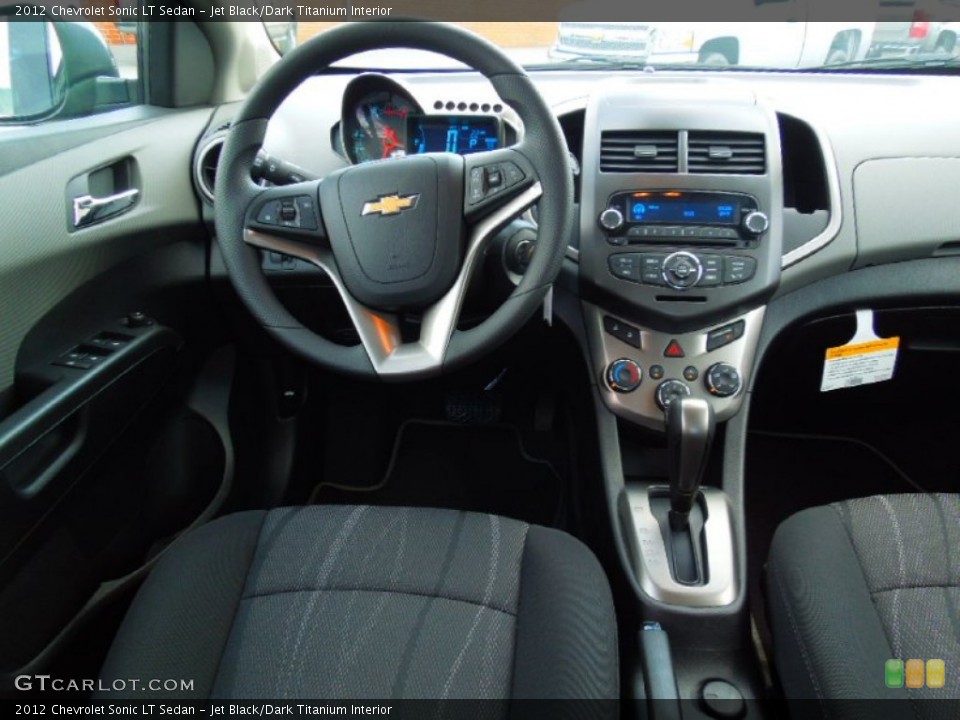 Jet Black/Dark Titanium Interior Dashboard for the 2012 Chevrolet Sonic LT Sedan #69729911