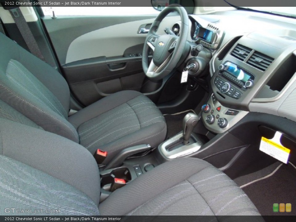 Jet Black/Dark Titanium Interior Photo for the 2012 Chevrolet Sonic LT Sedan #69729957