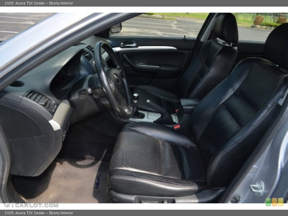 Ebony Interior Front Seat for the 2005 Acura TSX Sedan #69730057