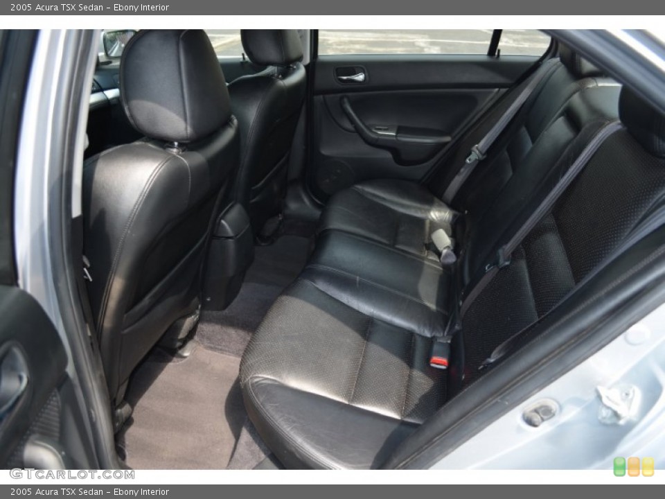 Ebony Interior Rear Seat for the 2005 Acura TSX Sedan #69730066