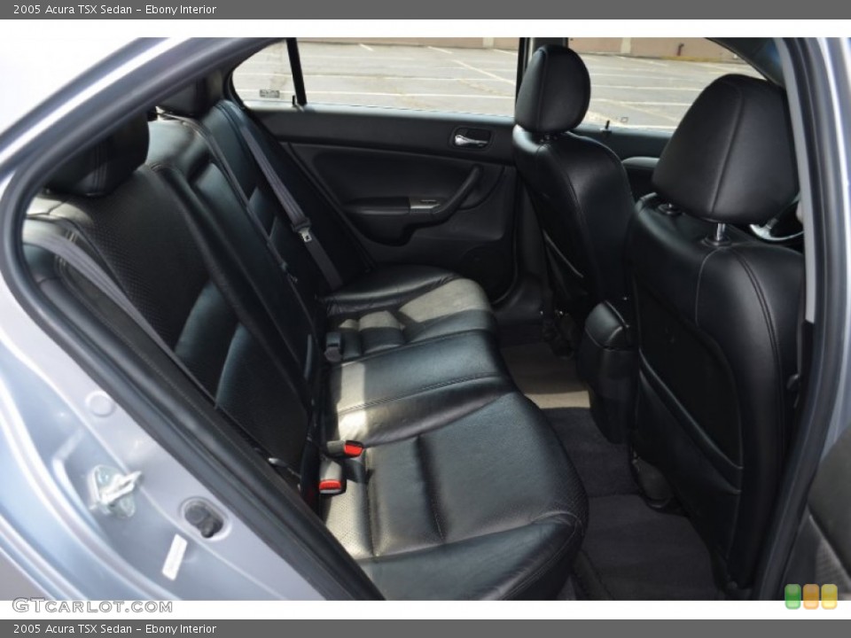 Ebony Interior Rear Seat for the 2005 Acura TSX Sedan #69730075