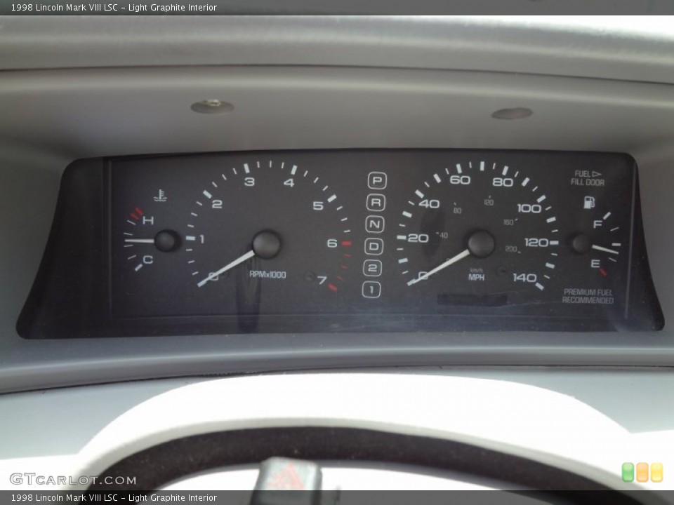 Light Graphite Interior Gauges for the 1998 Lincoln Mark VIII LSC #69730789