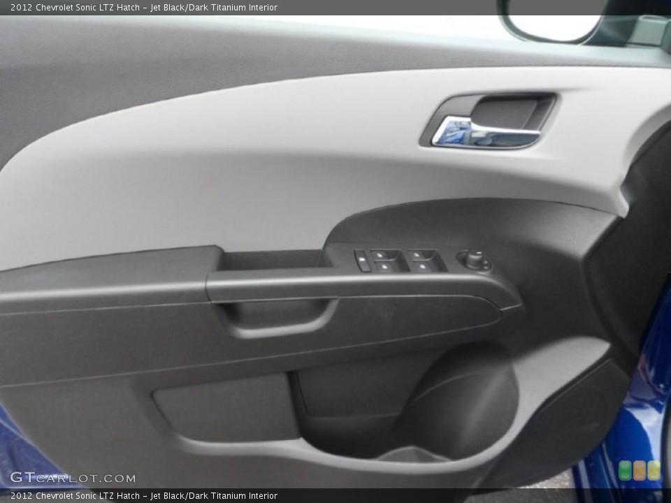 Jet Black/Dark Titanium Interior Door Panel for the 2012 Chevrolet Sonic LTZ Hatch #69733779