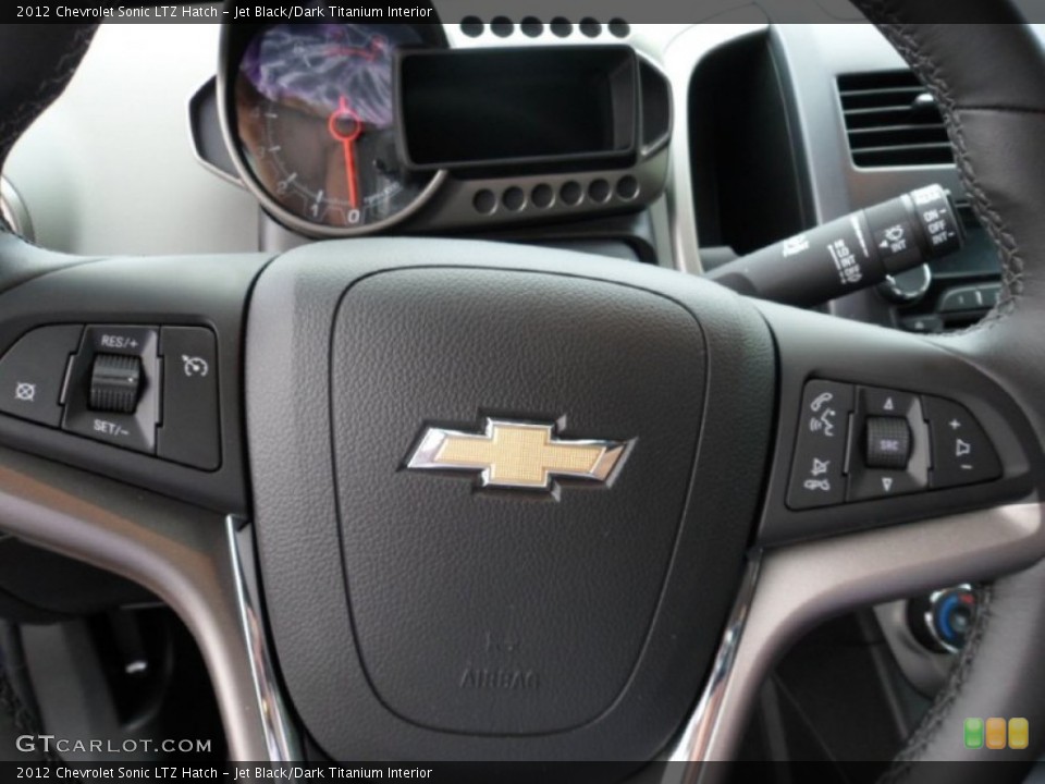 Jet Black/Dark Titanium Interior Controls for the 2012 Chevrolet Sonic LTZ Hatch #69733822