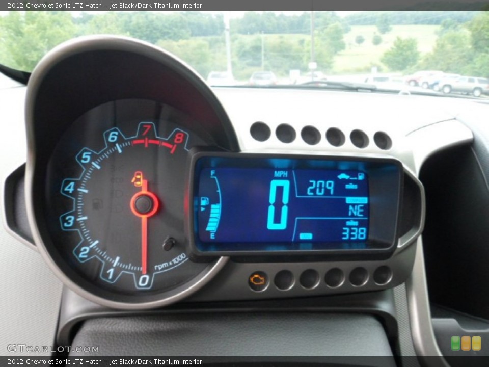 Jet Black/Dark Titanium Interior Gauges for the 2012 Chevrolet Sonic LTZ Hatch #69733831