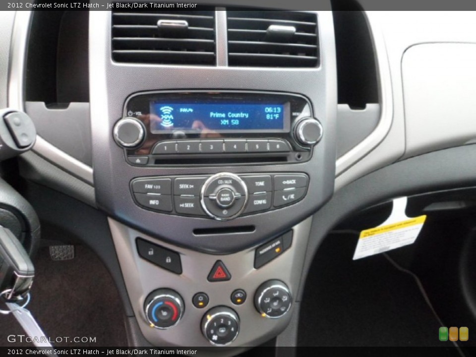 Jet Black/Dark Titanium Interior Controls for the 2012 Chevrolet Sonic LTZ Hatch #69733849