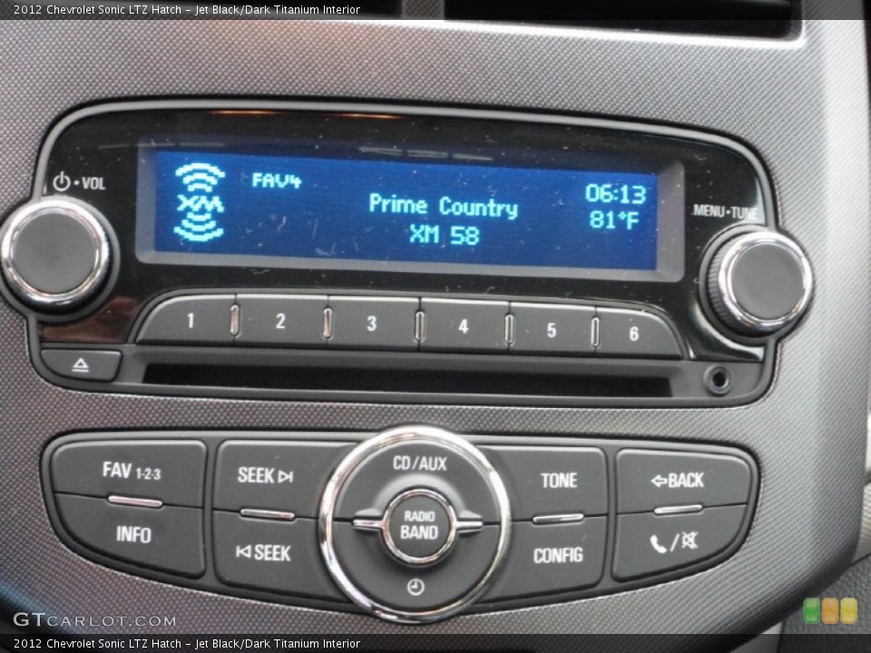 Jet Black/Dark Titanium Interior Audio System for the 2012 Chevrolet Sonic LTZ Hatch #69733858