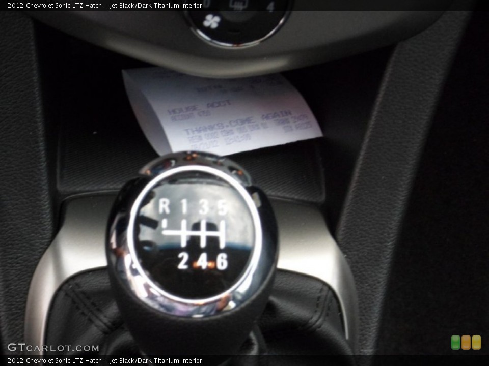 Jet Black/Dark Titanium Interior Transmission for the 2012 Chevrolet Sonic LTZ Hatch #69733876