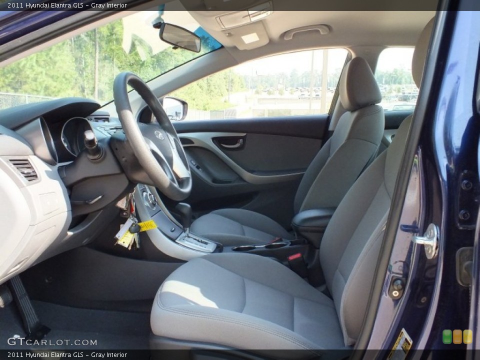 Gray Interior Front Seat for the 2011 Hyundai Elantra GLS #69736996