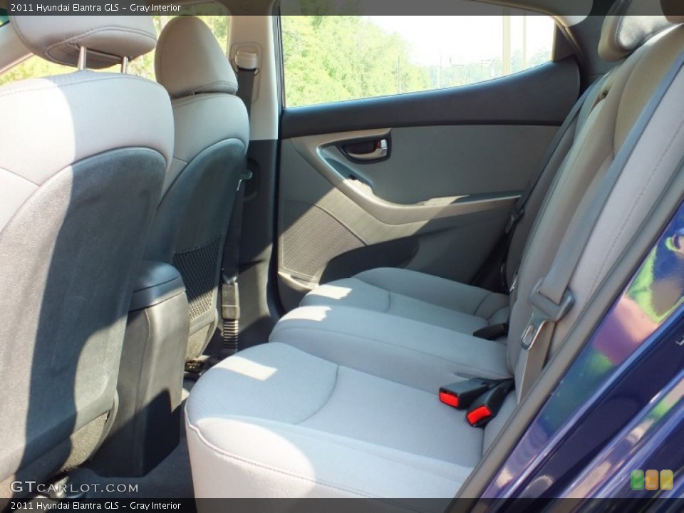 Gray Interior Rear Seat for the 2011 Hyundai Elantra GLS #69737007