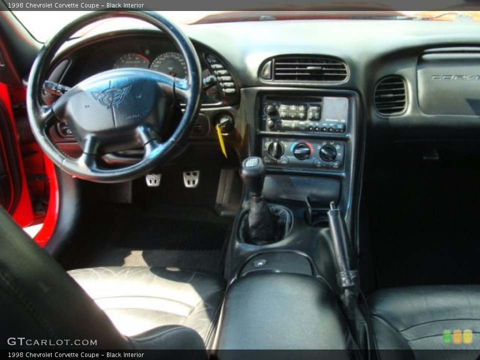 Black Interior Dashboard for the 1998 Chevrolet Corvette Coupe #69739837