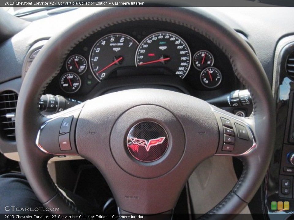 Cashmere Interior Steering Wheel for the 2013 Chevrolet Corvette 427 Convertible Collector Edition #69739870