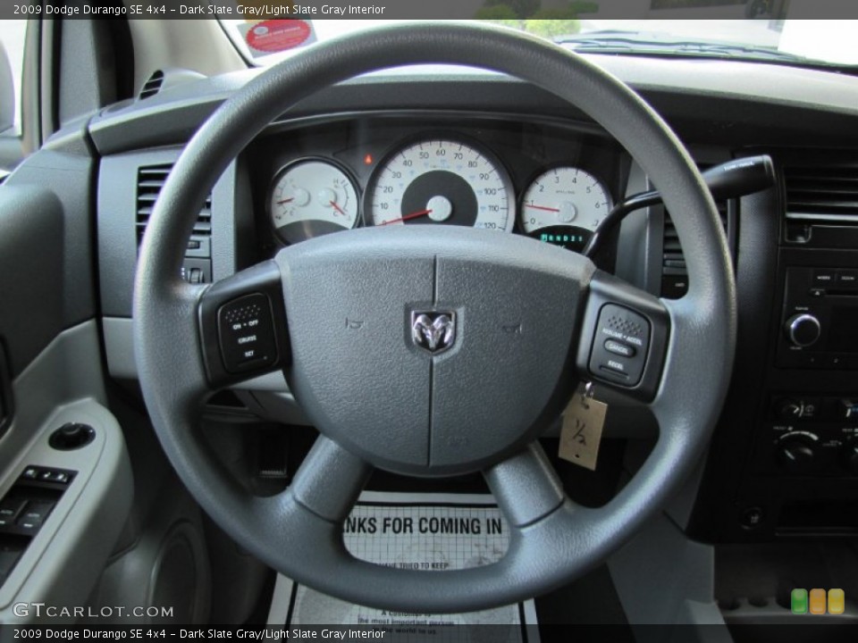Dark Slate Gray/Light Slate Gray Interior Steering Wheel for the 2009 Dodge Durango SE 4x4 #69742444