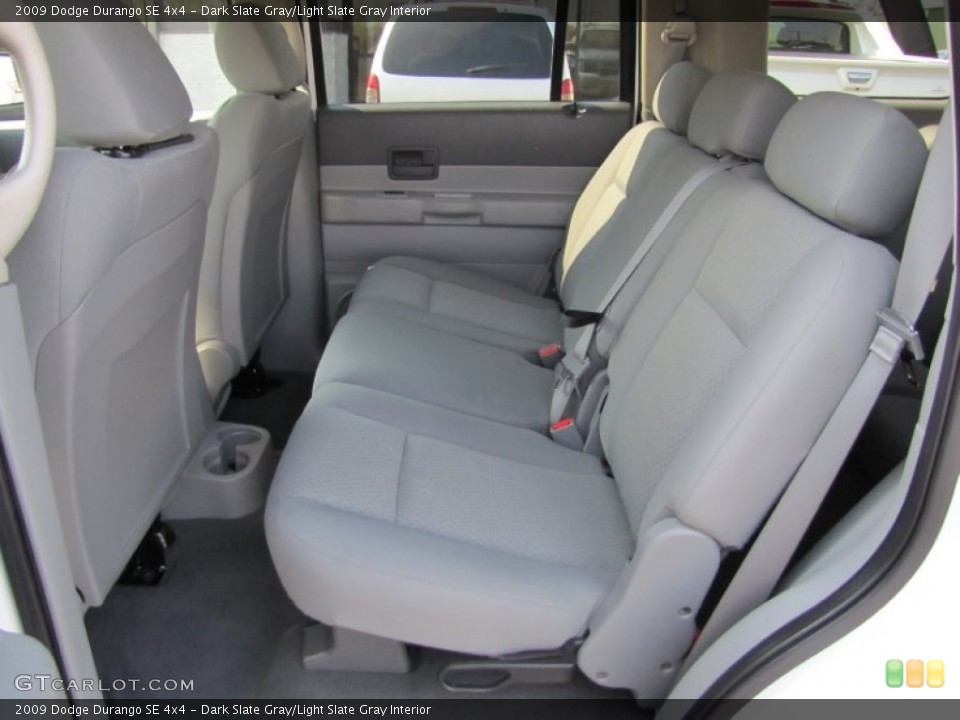 Dark Slate Gray/Light Slate Gray Interior Rear Seat for the 2009 Dodge Durango SE 4x4 #69742561