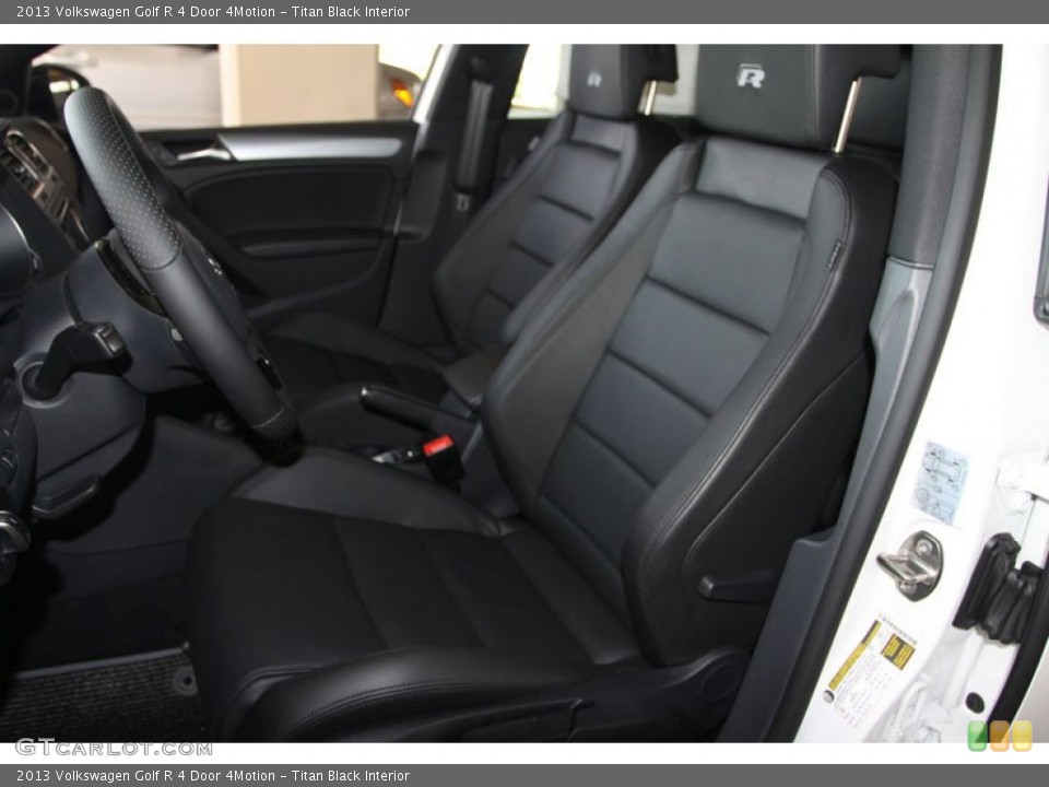 Titan Black Interior Front Seat for the 2013 Volkswagen Golf R 4 Door 4Motion #69745720
