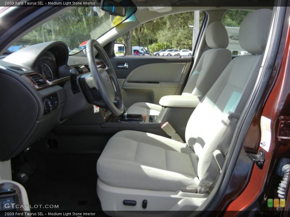 Medium Light Stone Interior Front Seat for the 2009 Ford Taurus SEL #69746848