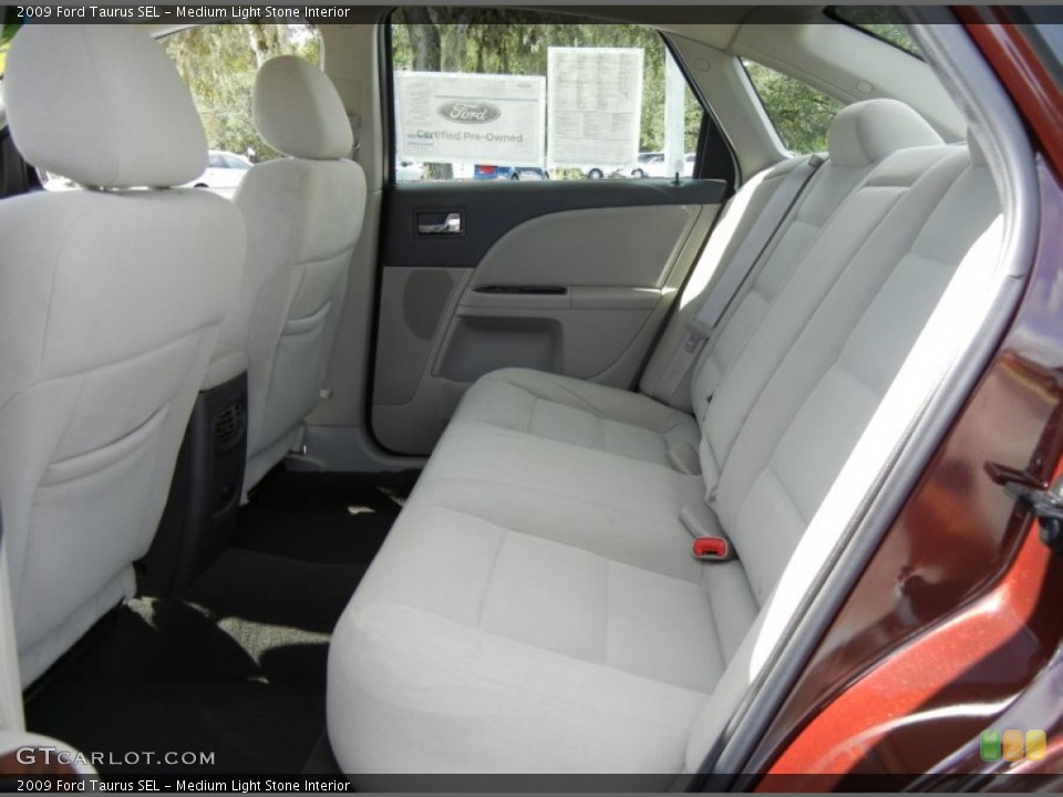 Medium Light Stone Interior Rear Seat for the 2009 Ford Taurus SEL #69746875